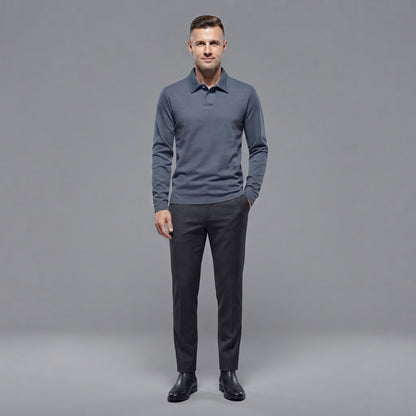 Men's Long Sleeve Polo Shirt | Casual Wear