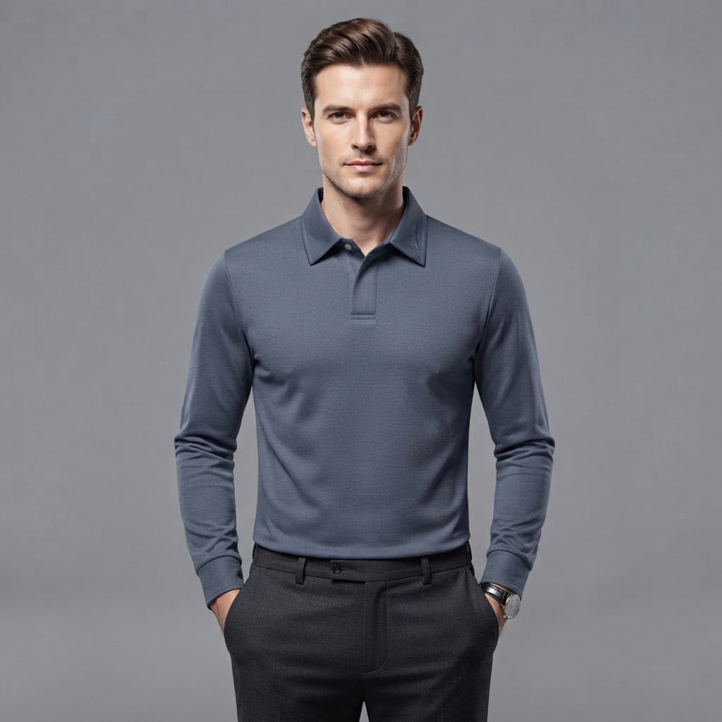 Men's Long Sleeve Polo Shirt | Casual Wear