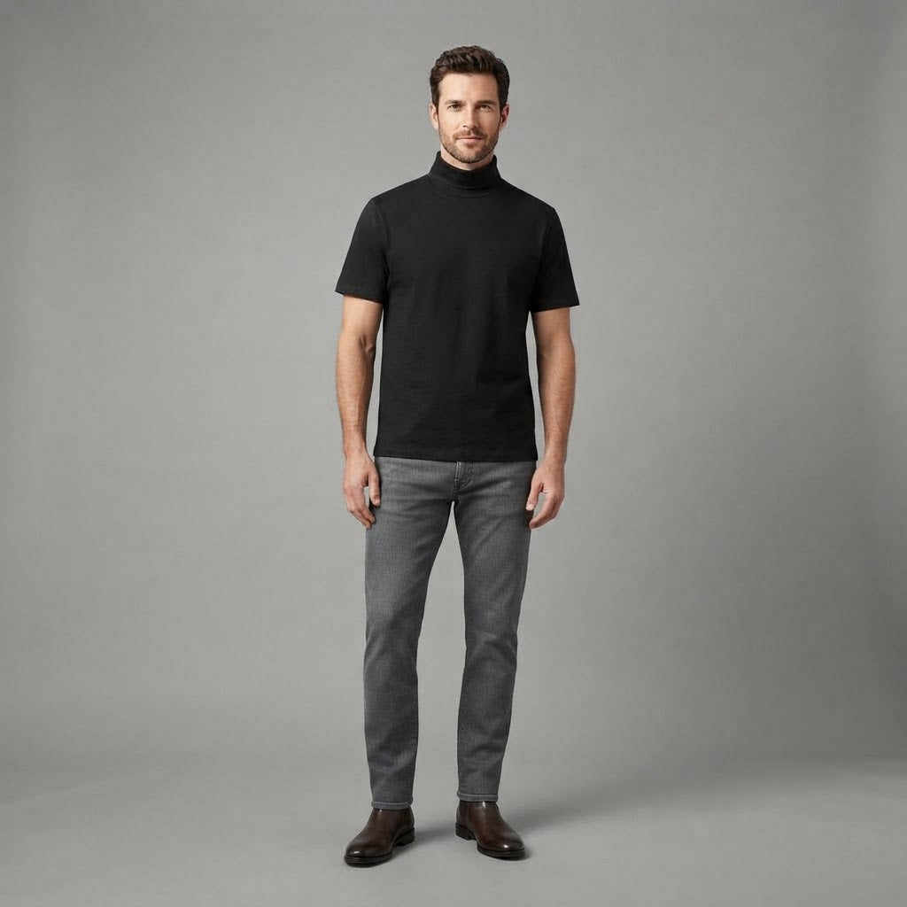 Men's Neck T-Shirt Slim Fit