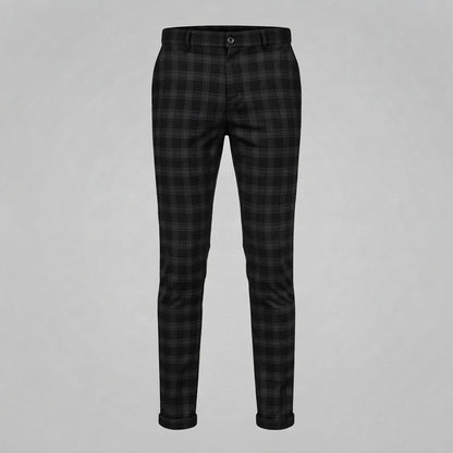Oskar | Men's Checkered Chino Trousers